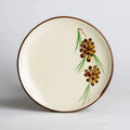Hand Painted Pine Cone Ceramic Dinner Plate